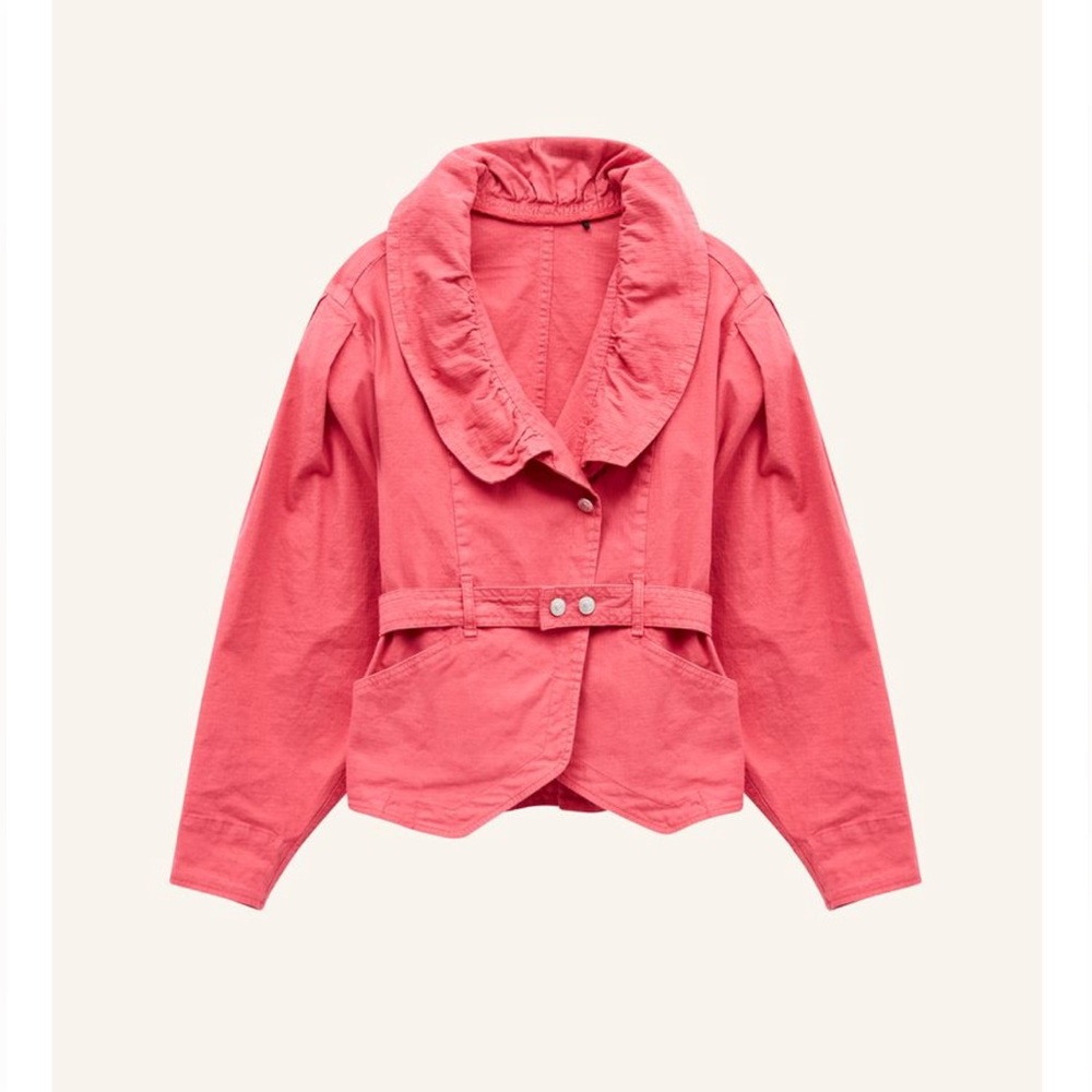 ISABEL MARANT NWT RASPBERRY EPALINE JACKET SIZE 36 $860 RETAIL